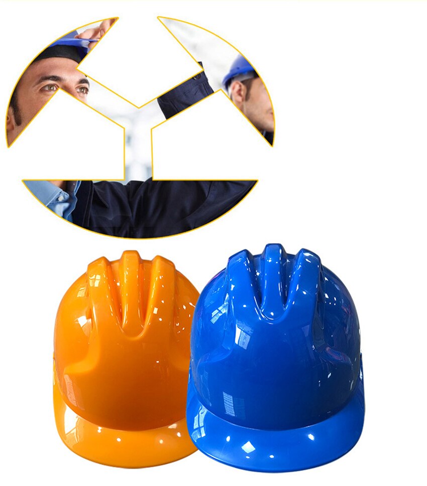 Arbeidsbeskyttelseshjelmer med ventilert hjelmehette, sikkerhetshjelm, skralleoppheng, hodebeskyttelseshjelm for industri