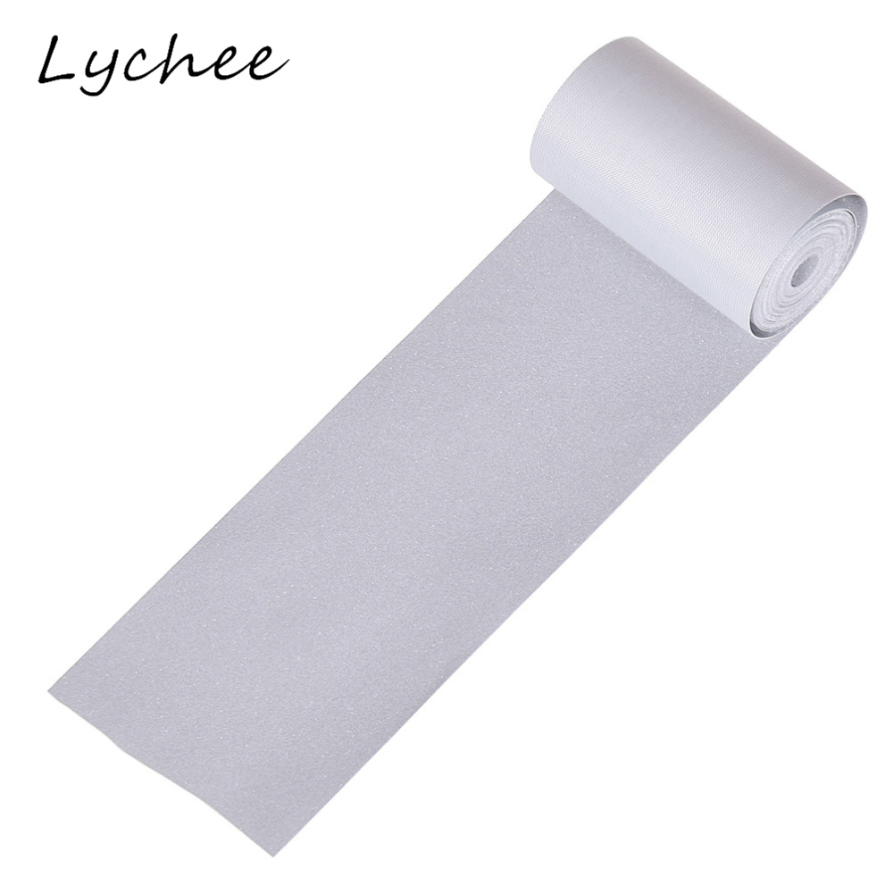 Lychee 3m Classic Solid Color Reflective Tape Fabric For DIY Handmade Craft Garment Sewing Chemical Fiber Cloth