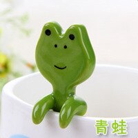 Hangable Novelty Funny Animal Ceramic Coffee Spoon Stirring Spoon Dinner Spoon Teaspoon for Children Kids Pig Frog Bear Cat