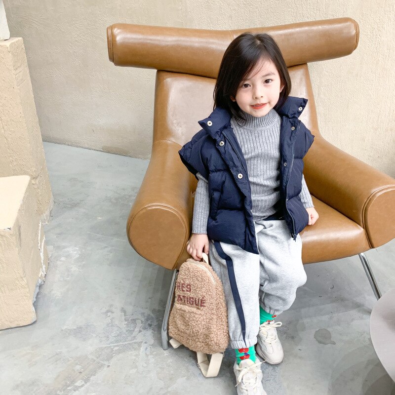 Winter Neue Koreanische Ausführung Hand Gestopft Baumwolle Mit Kapuze Jacke Warme Verdickt Weste für niedlichen Baby Jungen und Mädchen