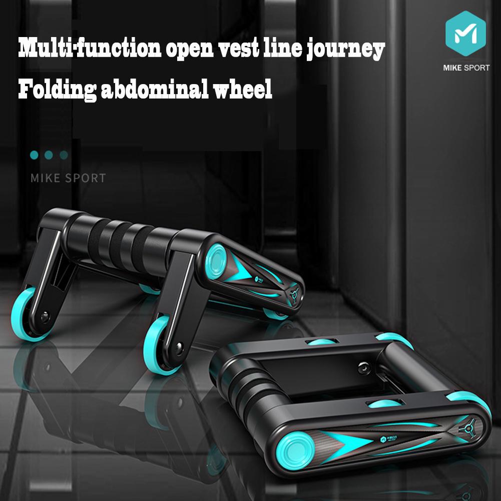 Abdominal Roller Wheel Push up Bars Ab Workout Wheels Trainers Exercise Fitness Equipment for Home Gym