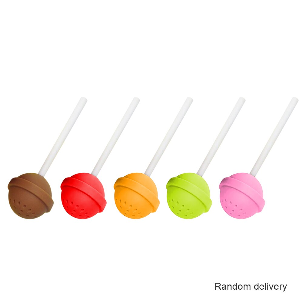 Herbruikbare Siliconen Thee-ei Grappige Handgebaren/Pug/Lolly Vorm Leuke Thee-ei Loose Leaf Herbal Spice Houder thee filter: 2