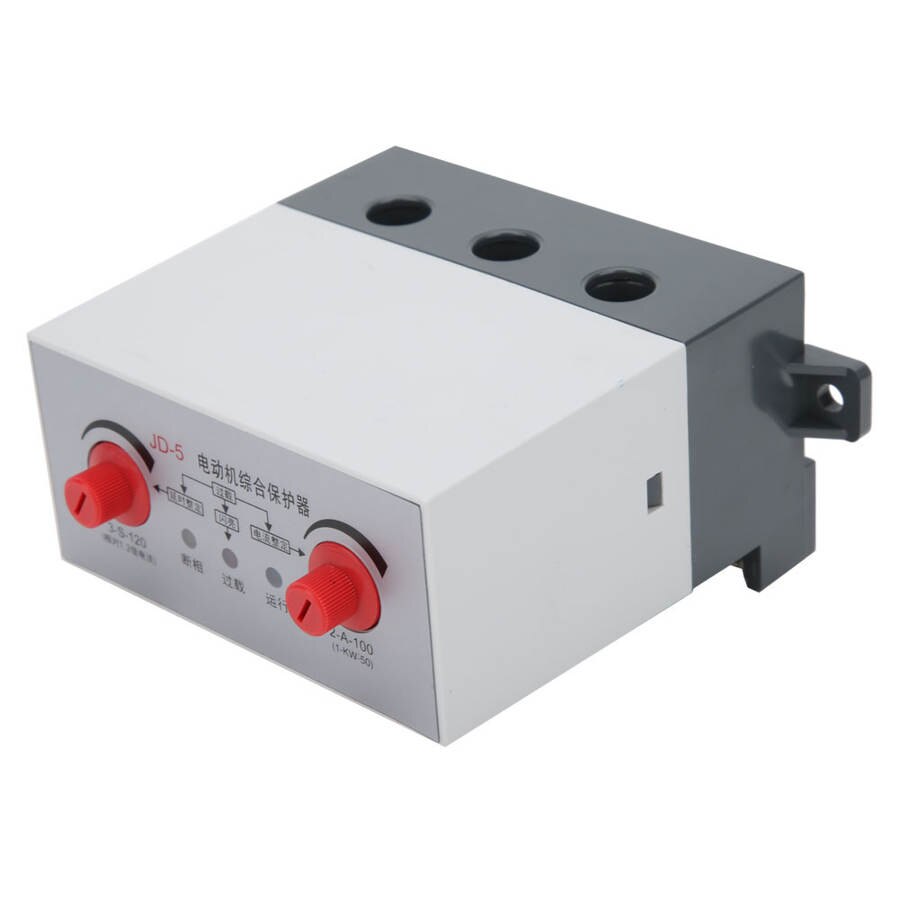 JD-5 Motor Protector AC380V 2-100A Motor Integrated Protector Relay Overload Stall Phase Loss Protection Relay