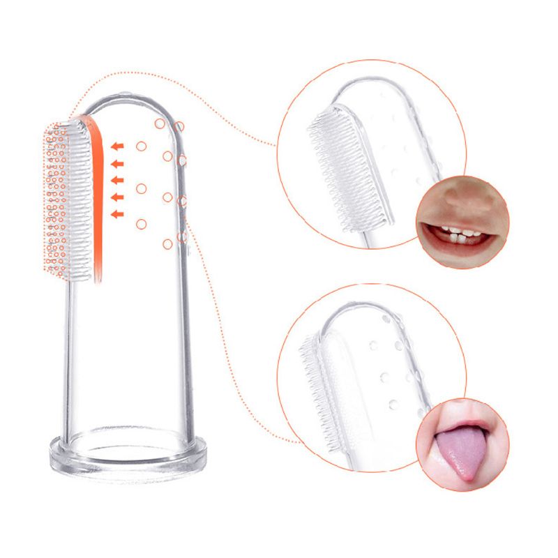 Silicone Baby Finger Toothbrush Baby Newborn Children Health Care Finger Toothbrush Toothbrush Massager 3 Colors