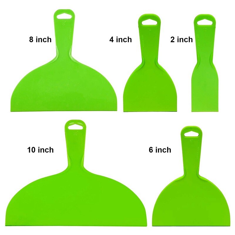Scraper Construction Job Tools Easy Clean Construction Plastic Putty Scrapers Set Decals Baking Wall Painting Plastic Scraper
