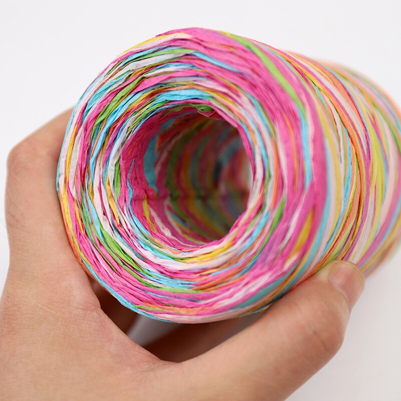80Meter Natuurlijke Raffia Lint Raffia Papier Lint String Touw Wikkelen Ambachtelijke Lint Voor Kransen Party Thuis Diy Decoratie