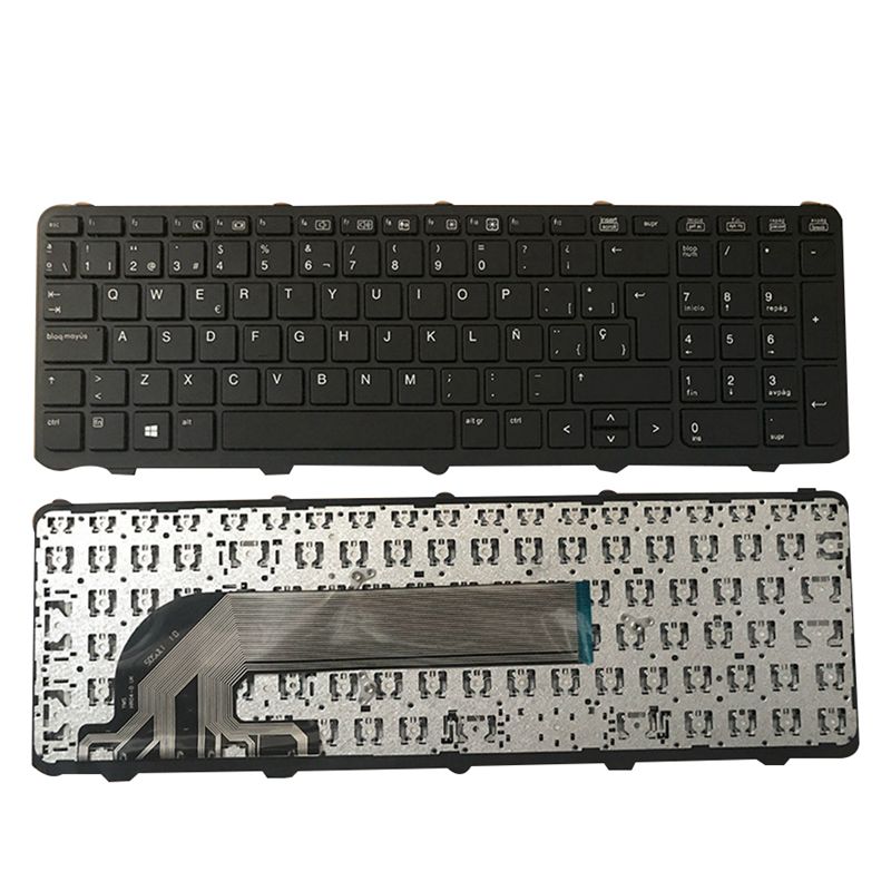 US/UK/RU/SP/FR/JP NOWA klawiatura do laptopa HP ProBook 450 G0 450 G1 450 G2 455 G1 455 G2 470 G1 768787-001: Srebrny