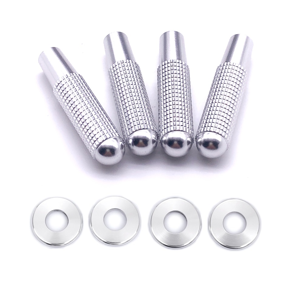 8 Stck Auto Geändert Tür Bolzen sperren Stift Abdeckung Für Mercedes Benz C W205 C63 GLC X253 Coupe C292 Amg E W213 Klasse Zubehör: Silber- und Silber- / 2015-2019 GLC class