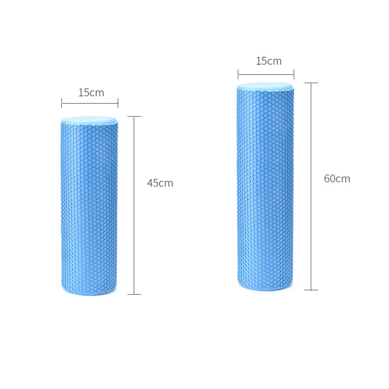 60/45*15cm Solid Yoga Column EVA Fitness Pilates Yoga Foam Roller blocks Train Gym Massage Grid Point Therapy Physio Exercise