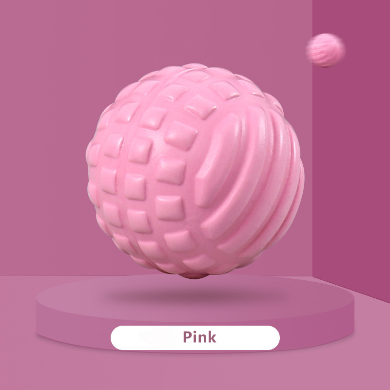 Diâmetro leve da bola da fáscia do relaxamento do corpo da aptidão 7cm material de tpe da bola da massagem da ioga: Rosa
