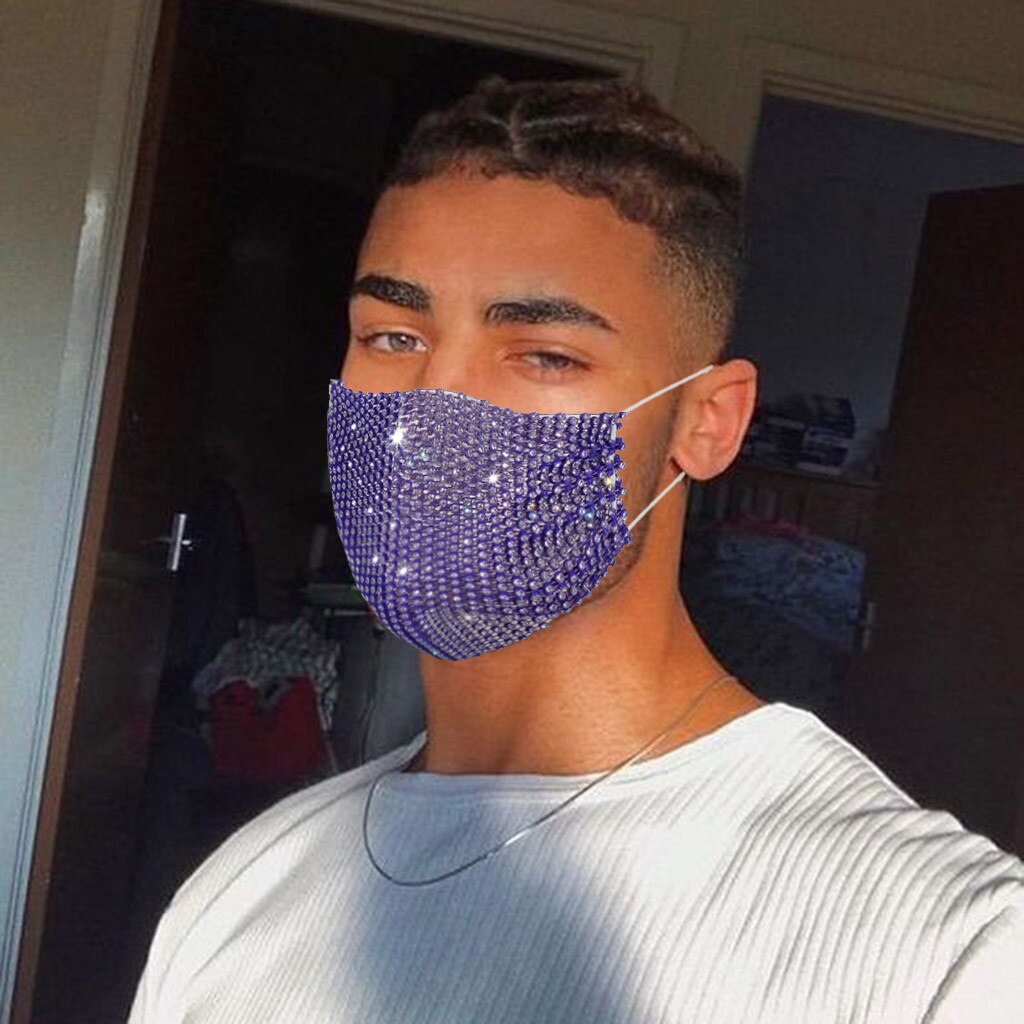 Hoed in snoepkleuren, mondkapje met pailletten voor volwassenen met diamanten, baseballpet, gezichtsbedekking, herbruikbare mondkap voor buitenritten