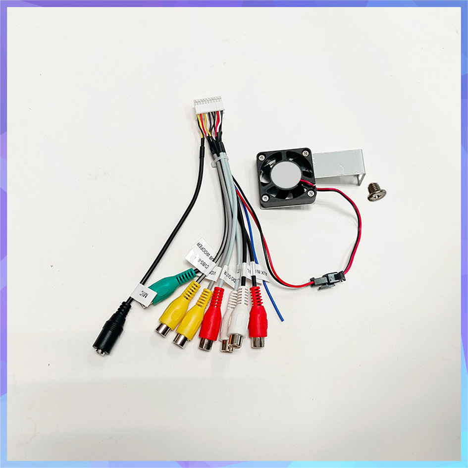 Ventilador de refrigeración de Radio de coche Universal para reproductor de Radio Android, sistema de refrigeración, radiador de Host eléctrico, refrigeración rápida: Blanco