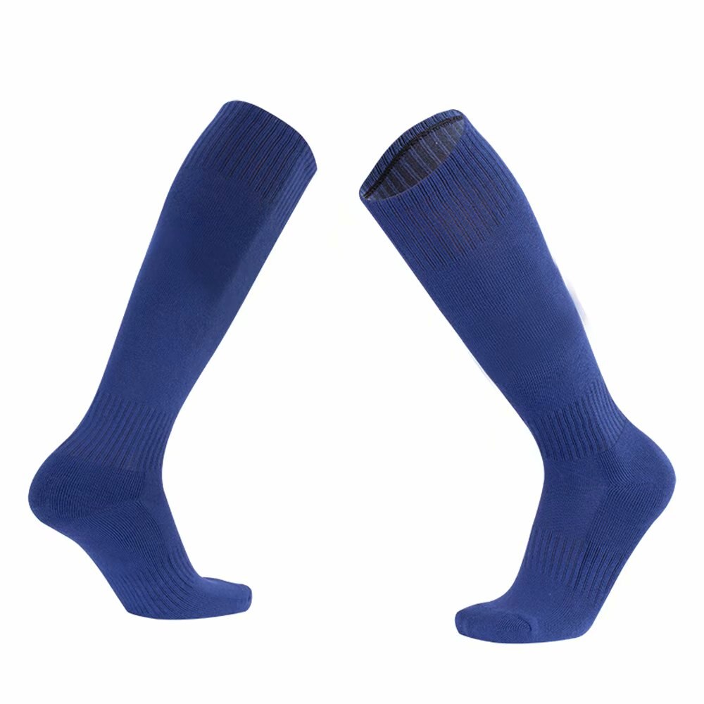 Pianura punto e calze Asciugamano --- LKS102 calze al ginocchio per gli uomini, chinlon, 4 pairs in un pacchetto per la vendita: Navy blue