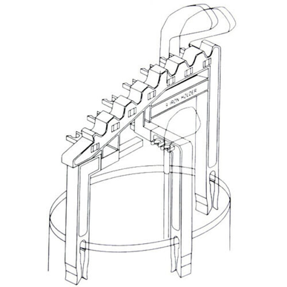 Portable Golf Bag 9 Iron Club Holder Stacker Rack Organizer Accessories Blk Black Durable Tool Organizer