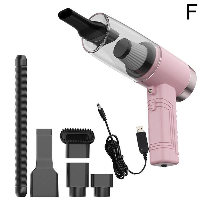 Car high suction vacuum cleaner, wet and dry car small wireless vacuum cleaner with aromatherapy, Car Electronics: F