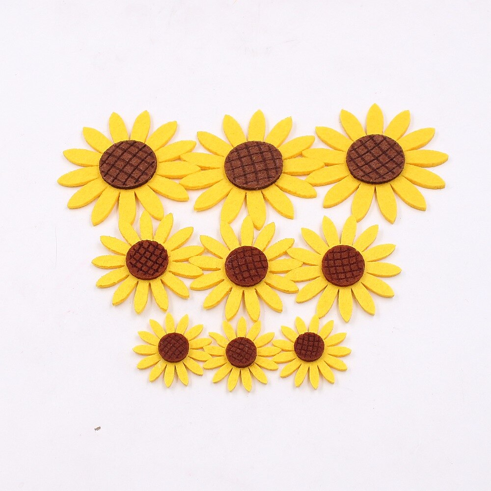 20 stks mini zijde zonnebloem gerbera kunstbloem trouwjurk DIY krans geschenkdoos clip art handgemaakte bloem