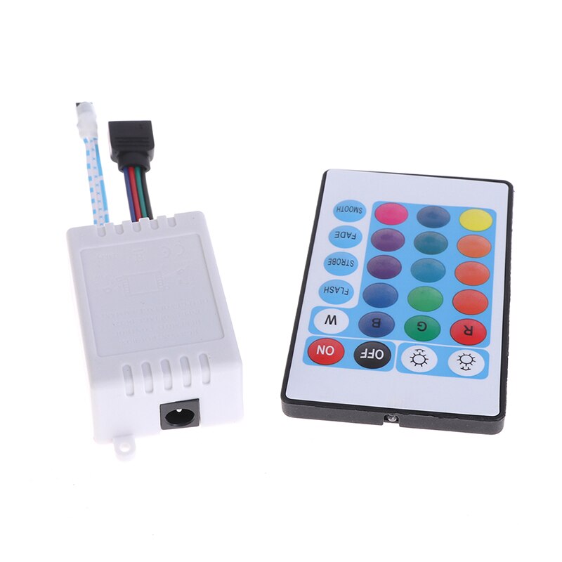 1Pc 24-Key RGB Controller RGB Set Infrared Remote Control RGB Light Strip Dimmer