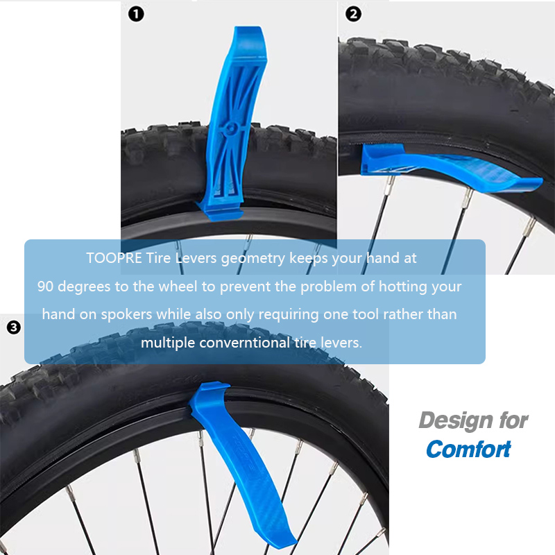 Fahrrad Reifen Hebel Rennrad Multifunktions Schlauch Entferner Werkzeug Radfahren 4-in-eins Doppel-Kopf Reparatur Reifen Hebel mit Deflation