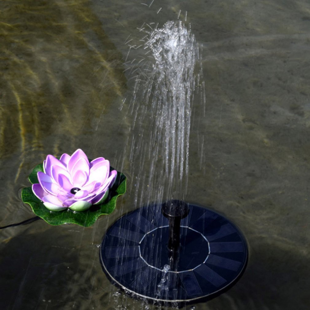 16CM outdoor pool round solar floating fountain Waterscape Circular floating water fountain Engineering plastics