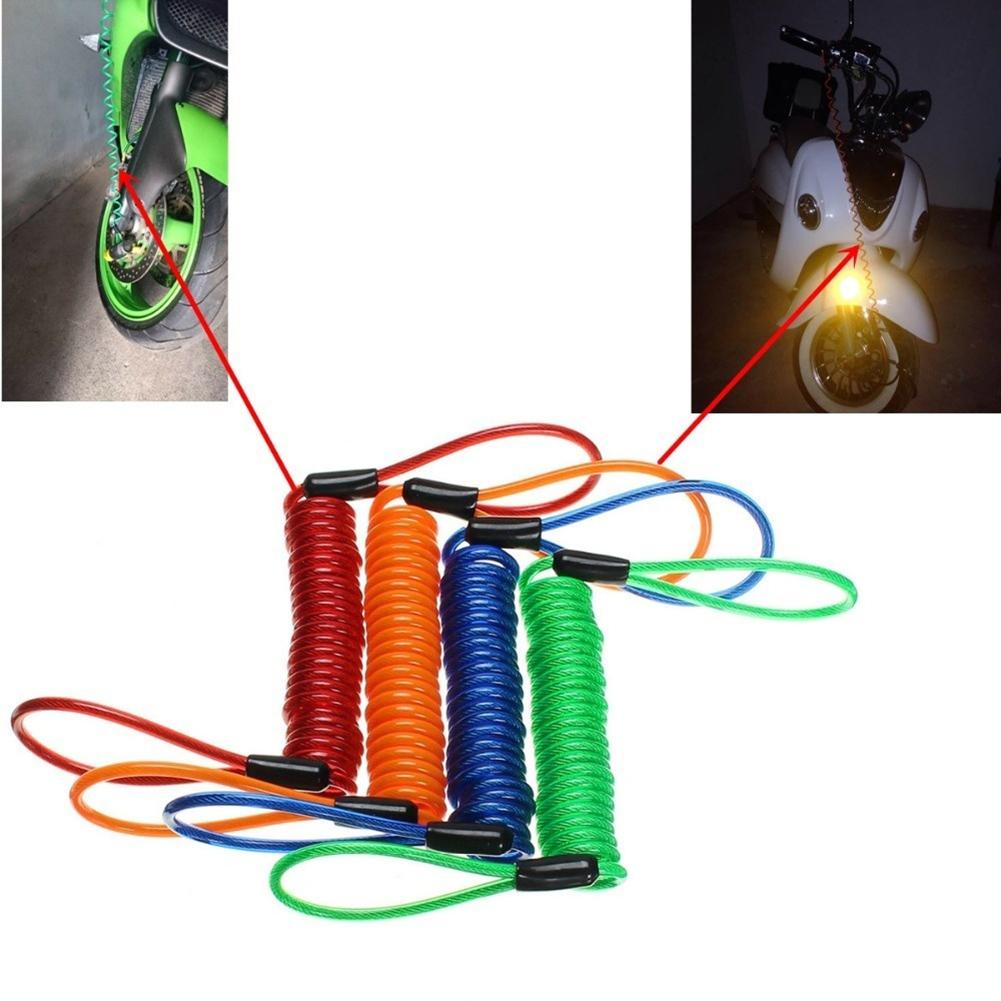 Cuerda de resorte antirrobo de seguridad, Cable de bloqueo de freno de disco de rueda de motocicleta
