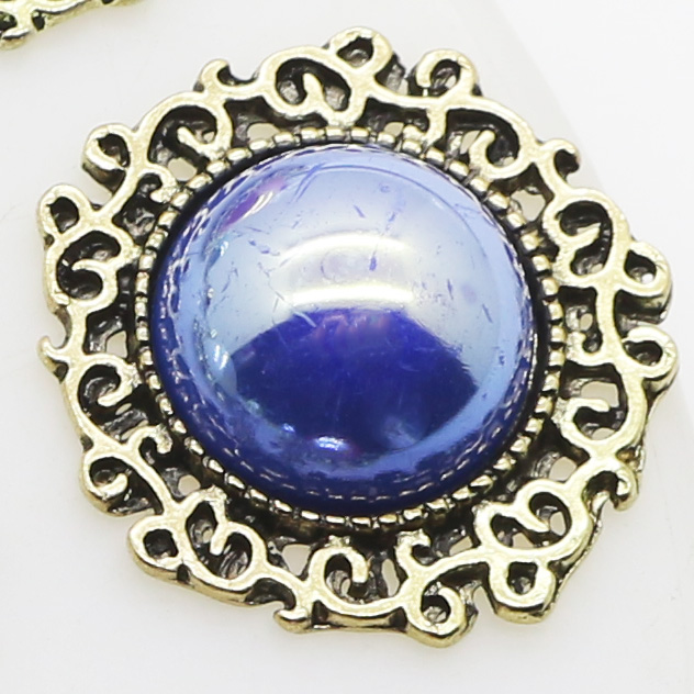 20mm (inner) Metal buttons 10pcs Shiny Pearl button For clothing Accessories wedding decorative handmade crafts buttons: Antique Silver