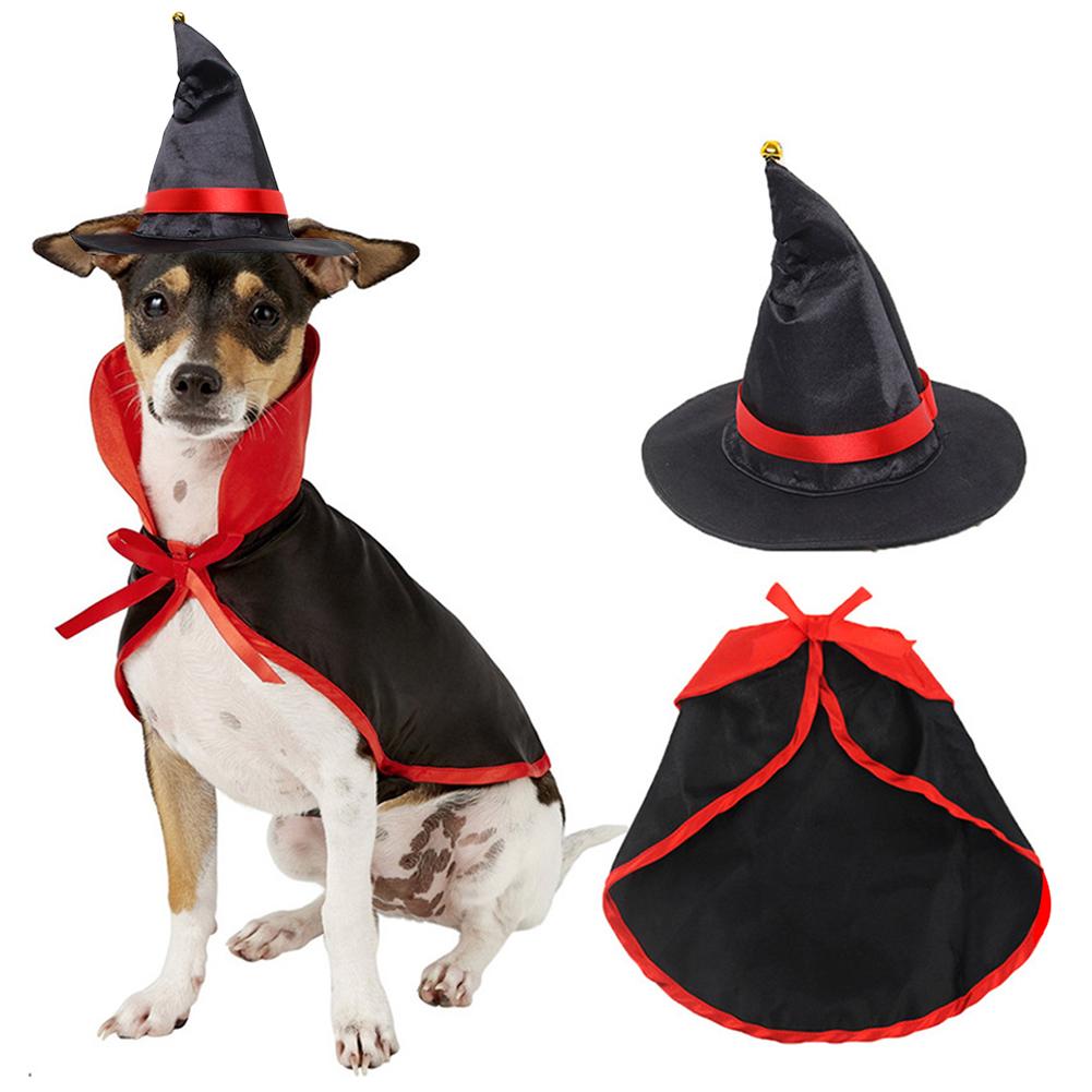 Huisdierkat cosplay mantel kostuum hoorn halloween huisdier kostuums schattige cosplay vampier mantel cape hond pet met cosplay hoorns 40a