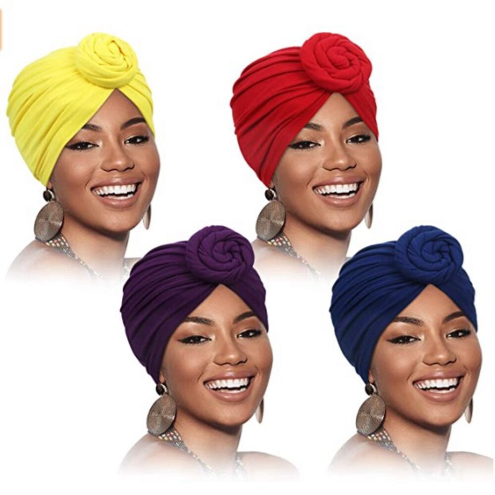 Afrikanische Muster Headwrap Pre-Gebunden Motorhaube Turban Kappen für Frauen Chemo Hut Baumwolle Kopftuch Weibliche 10 Farben trend