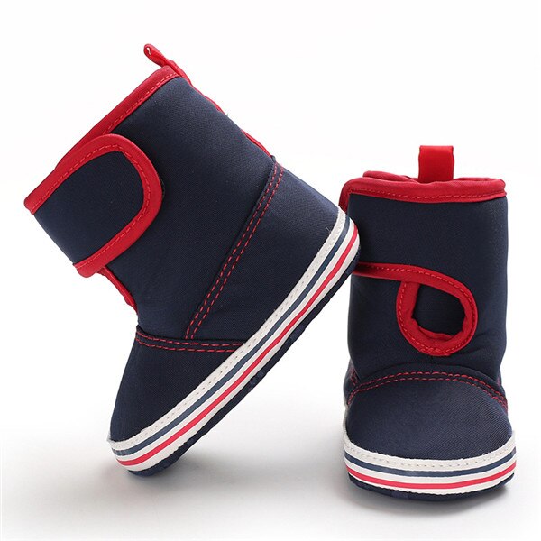 Niño Infante bebé niña lona tobillo botas deporte Zapatillas botines: Azul / 13