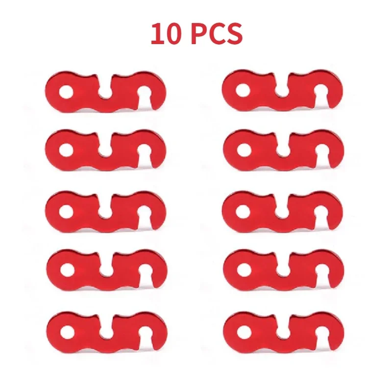 Cordes de tente extérieure 10/20 pièces, cordes réfléchissantes, cordes d'auvent renforcées, cordes coupe-vent avec boucles pour assurer la sécurité, accessoires de Camping: MULTI