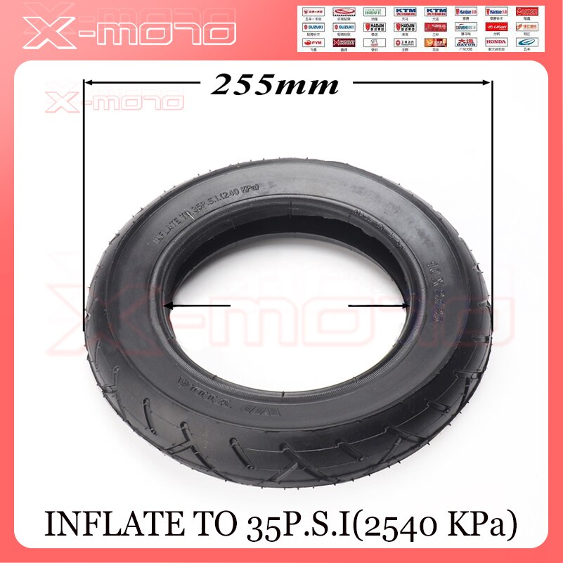 Hoverboard de equilibrio para patinete eléctrico, neumático de equilibrio inteligente de 10 pulgadas con tubo interno, 10x2.125: tire