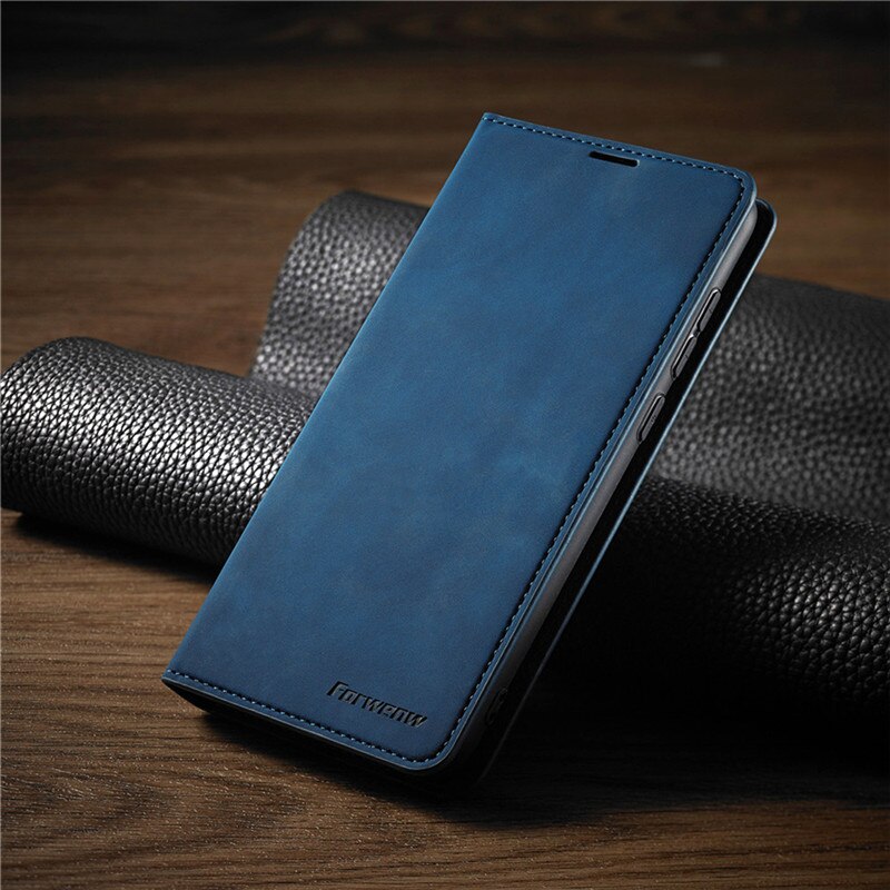 Luxe Lederen Case Voor Samsung A52 Flip Portemonnee Coque Voor Galaxy A72 A52 5G Cover Kaarten Sterke Magnetische Stand telefoon Tassen Fundas: For Galaxy A52 4G 5G / Blue