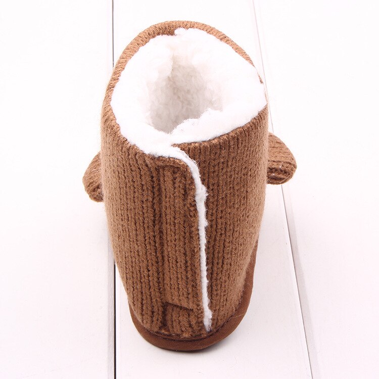 freundlicher Winter Baby Schuhe Stiefel Für Mädchen Nette Karikatur Tragen gestrickte Warme Booties Schuhe Für Kleinkinder Kleinkind Schneeschuhe Mädchen Stiefel
