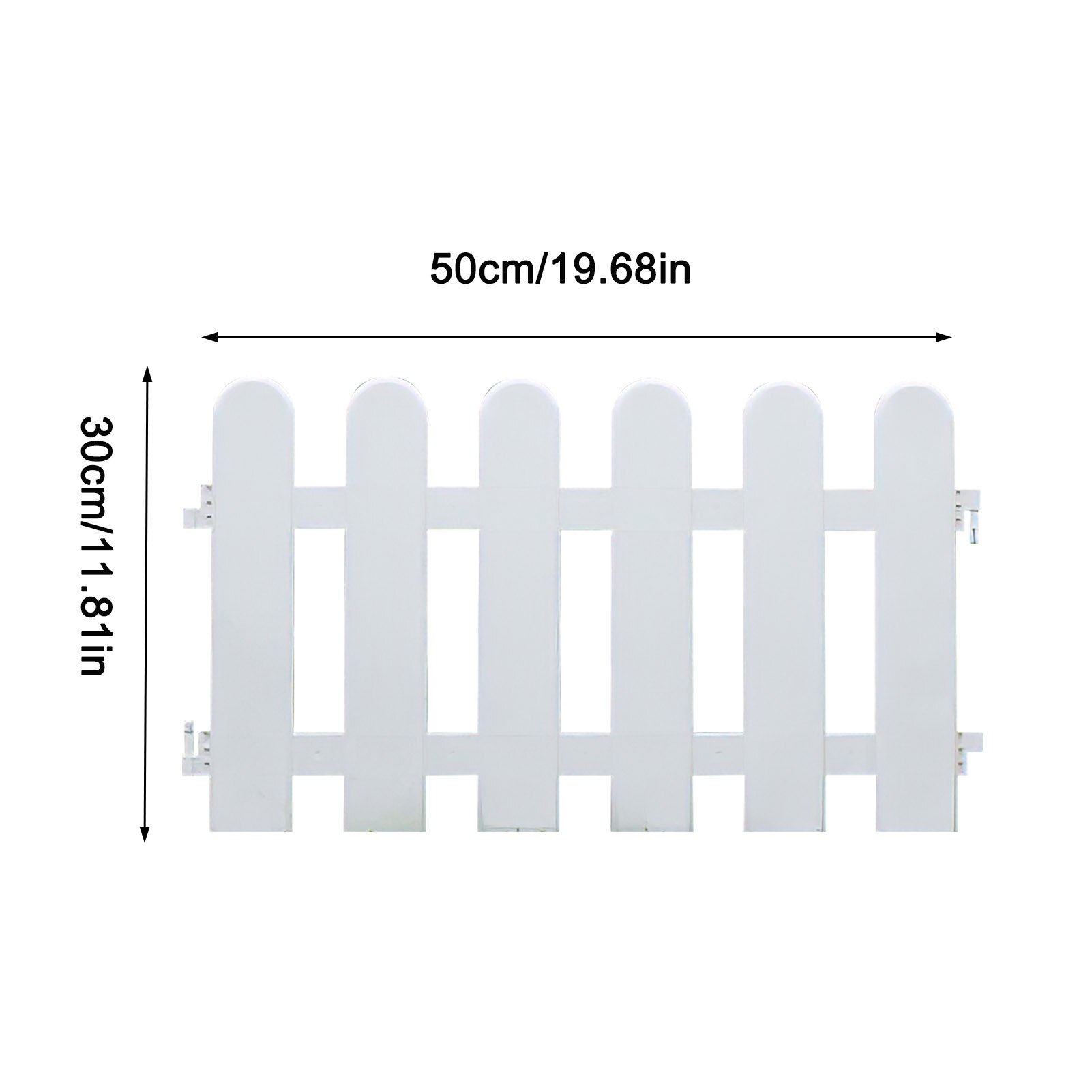 5Pcs Plastic Hek Binnenplaats Indoor Tuin Hek Kleuterschool Bloem Tuin Plantaardige Kleine Hek Diy Kerst Decoratie