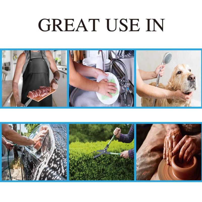 Dubbele Lagen Verdikte Schort Keuken Waterdicht Vinyl Schort Chemische Slip Pvc Schorten Voor Afwassen Vissen Lab Werk