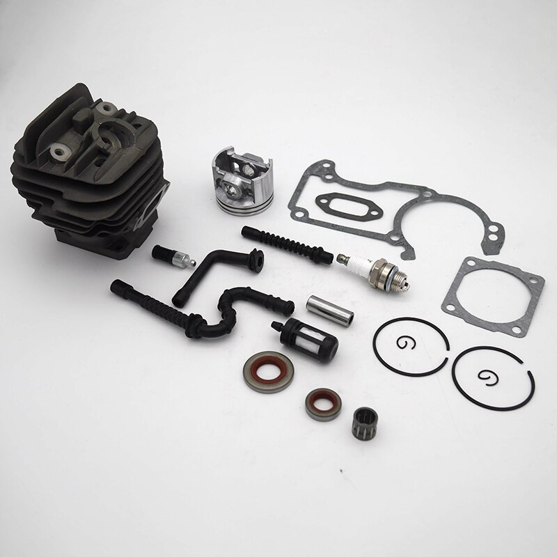 Zylinder mit Kolben Kit Dichtung Öl Dichtung Zündkerze Kraftstoff Linie Öl Linie für Stihl MS260 026 Kettensäge 44mm