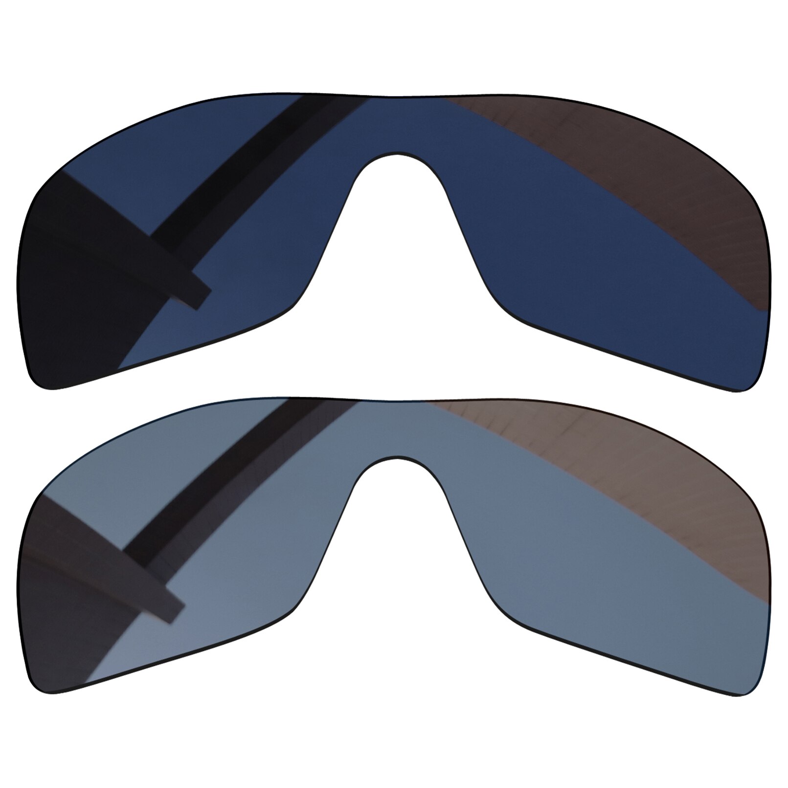 Alphax-Lentes de repuesto polarizadas para turbina, lentes de color negro y plateado, color gris, Rotor, OO9307, 2 pares: Default Title