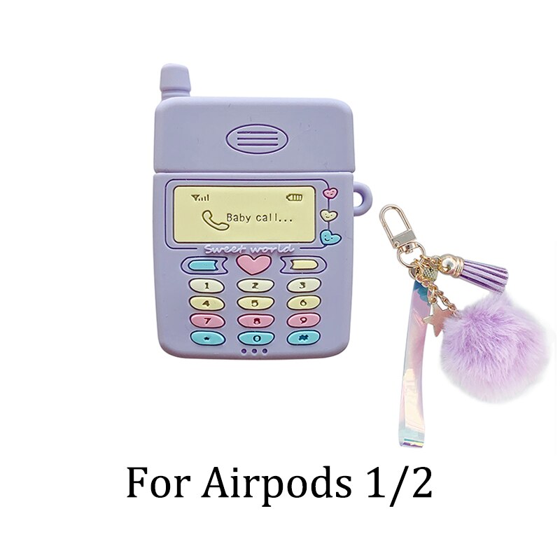 Voor Airpods Pro 3 Leuke 3D Earpods Case Voor Apple Airpods 1 2 3 Kawaii Draadloze Oortelefoon Headset Zachte Siliconen cover Kid Meisje: For Airpods 1or 2