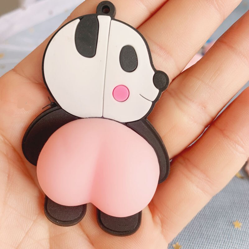 2 pz pesca culo cartone animato cane maiale anatra Squishy spremere Fidget giocattolo decompressione decorazioni fai da te auto paraurti adesivo porta giocattoli antistress