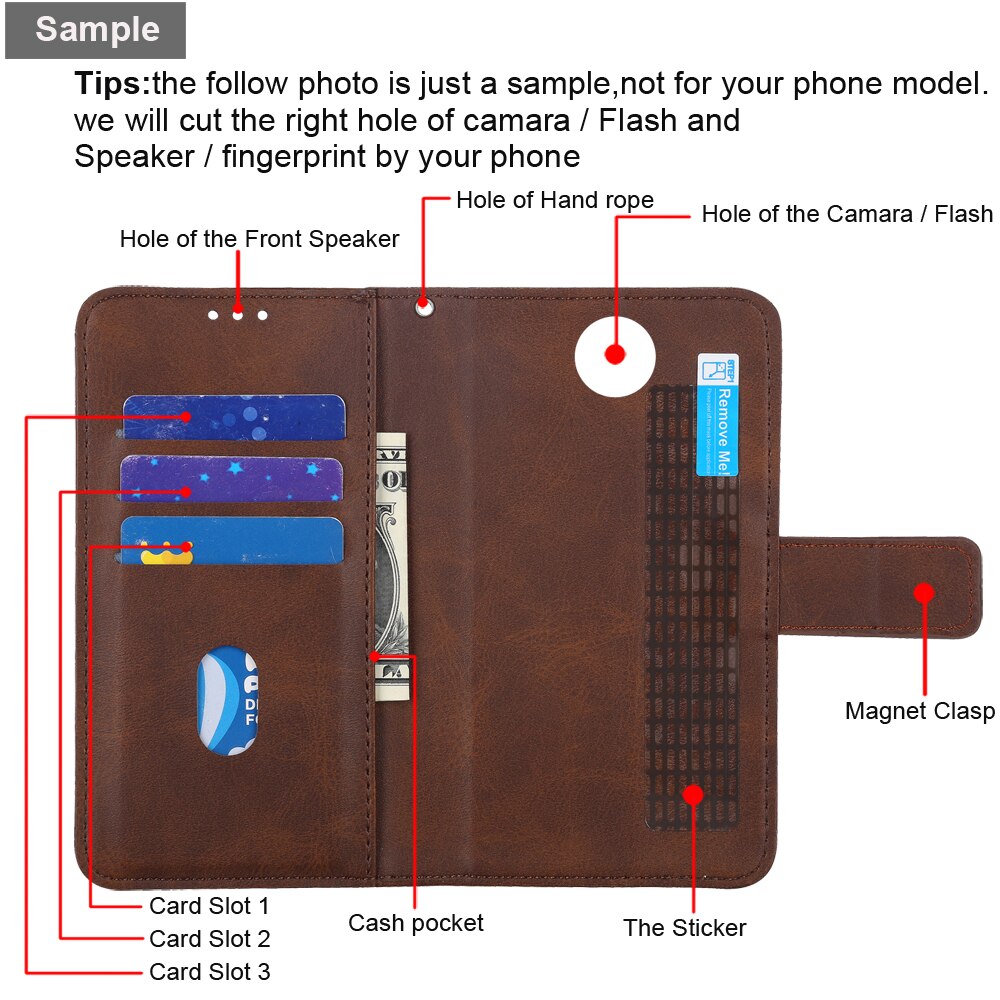 Flip Wallet Case Voor Bq 6630L Magic L Lederen Telefoon Case Voor BQ6630L Magic L Cover Boek Case Voor Bq 6630L Shell