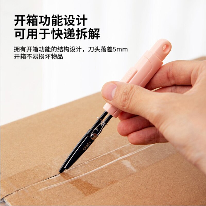 Deli pliable Mini petits ciseaux Portable papier coupe outil Kawaii papeterie étudiant bricolage à la main coupe fournitures de bureau