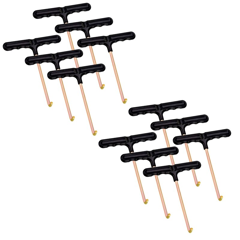 TopTrampoline Spring Pull Tool Kit Parts Hook Puller for Spring Installation Disassembling 12 Pack (T-Hook): Default Title