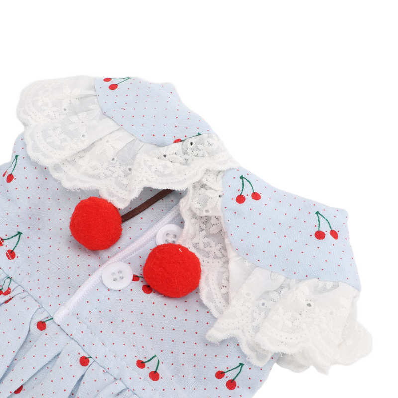 Rabbit Pet Clothes Cute Little Pet Cherry Dress for Festival Costume