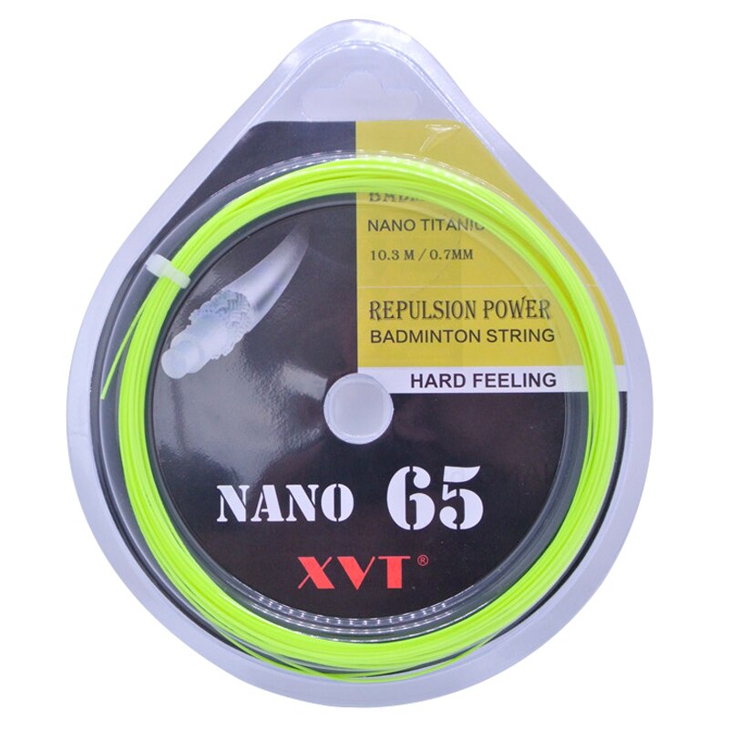 XVT 65 Hard feeling 28-30Lbs 10.3 meters badminton string / badminton racket string 4pcs/lot: 4Green