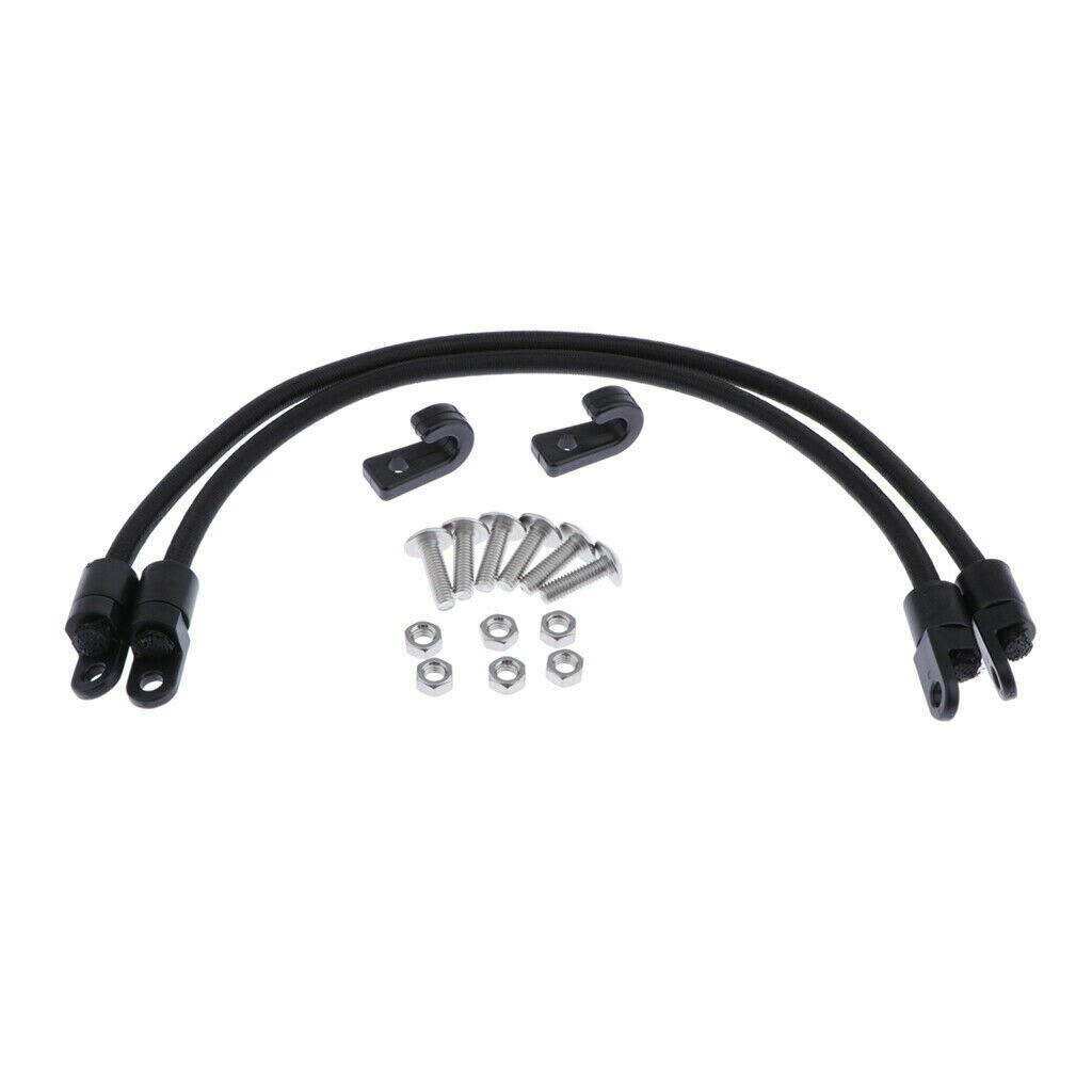 1 Set 12'' Kayak Bungee Paddle Holder Kayak Paddle Keepers Kit For Kayak & Canoe Excellent Workmanship Long Service Life