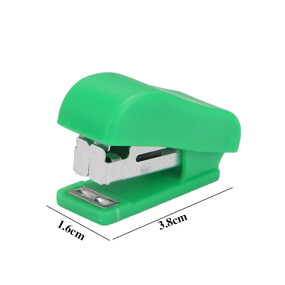 Draagbare Kawaii Mini Kleine Nietmachine Nuttig Mini Nietjes Nietmachine Set Kantoor Binding Briefpapier Aankomst