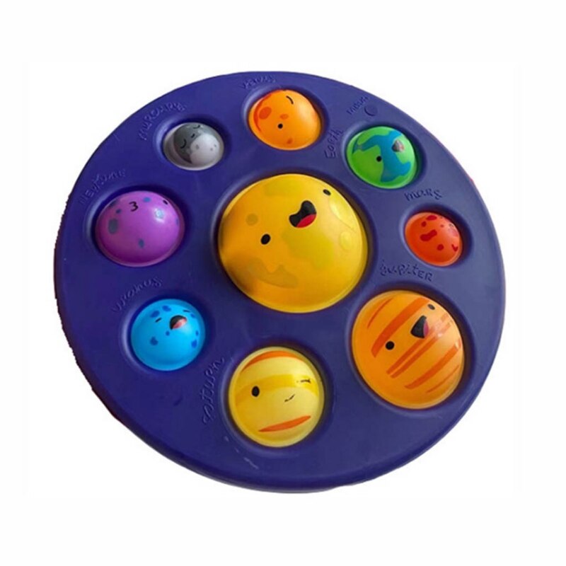 83XC Mixed Color Simple Dimple Fidget Keychain Adult Toy Mini Dimple Fidget Toys Pressure Reliever Board Controller Education