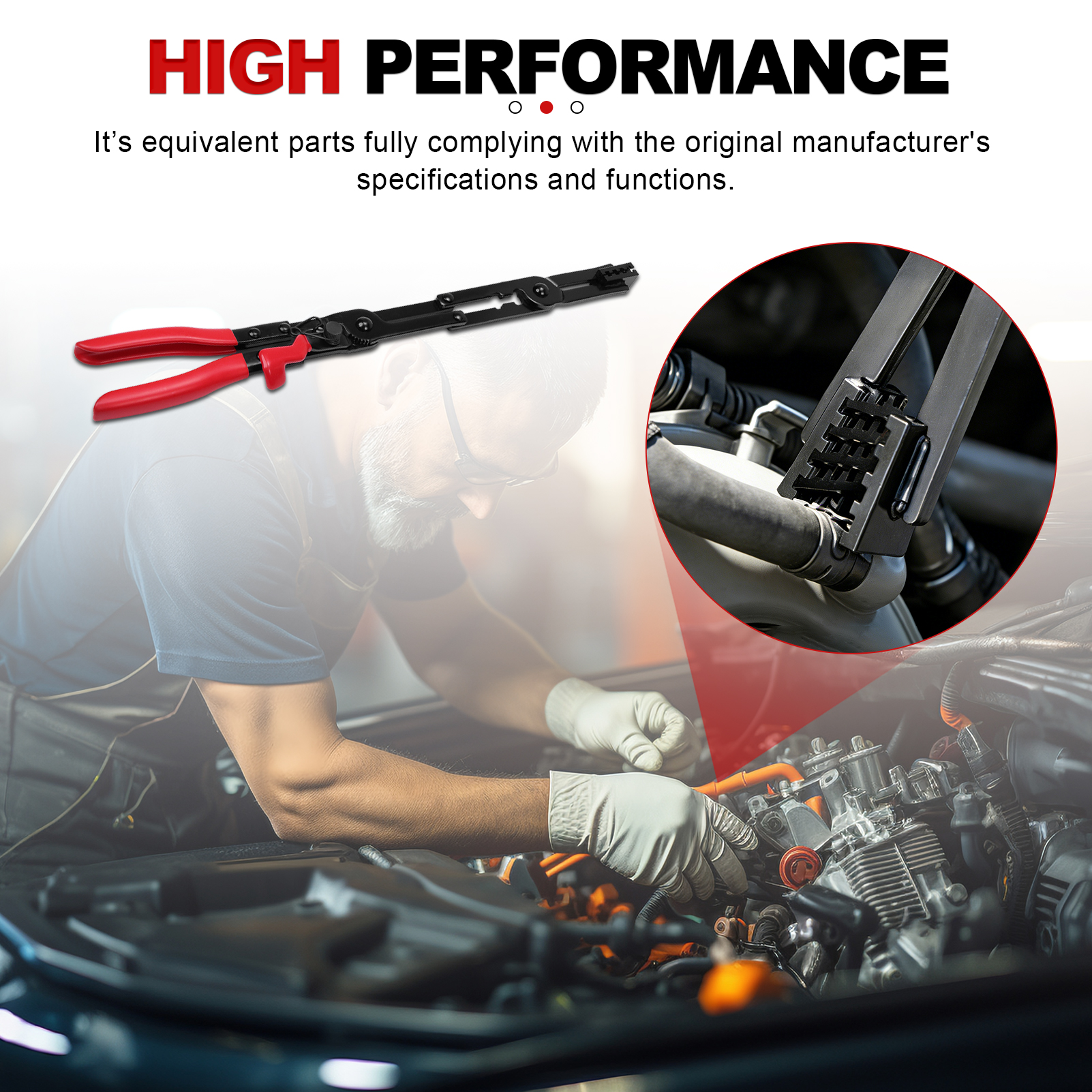 Universal Adjustable Clamp Tool for Automotive Hose Pipes Reach Hose Clamp Pliers Set Fuel Oil Water Hose Auto repair Tools