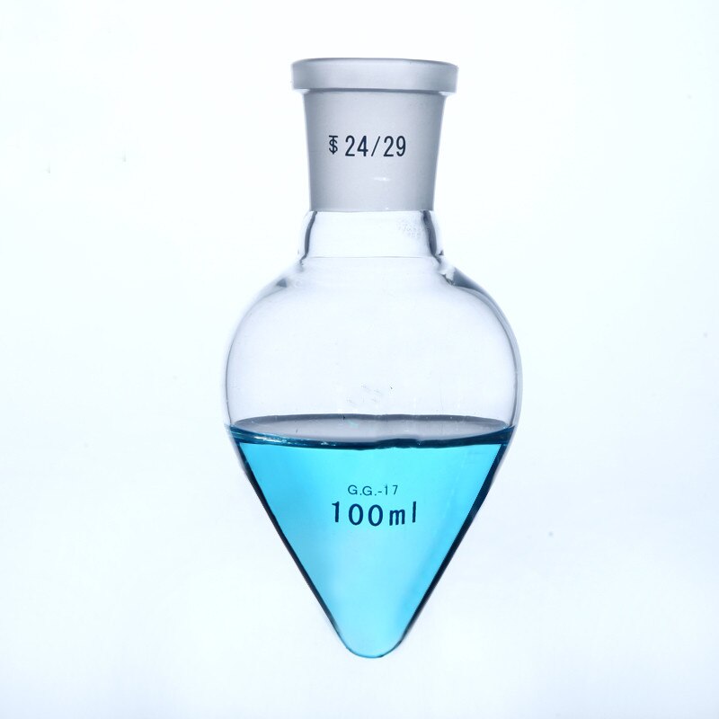 (Kaliber 24) laboratorium Peer-Vormige Fles 50/100/150/250/500/1000Ml Peervormige kolf)