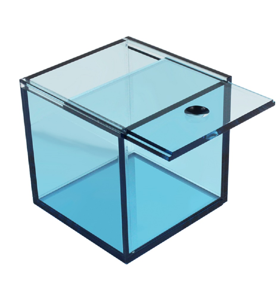 Kleurrijke Translucent Acryl Display Box Vierkante Kubus Voor Bureau/Home Decor, Snoep Sieraden Accessorie Storage Case