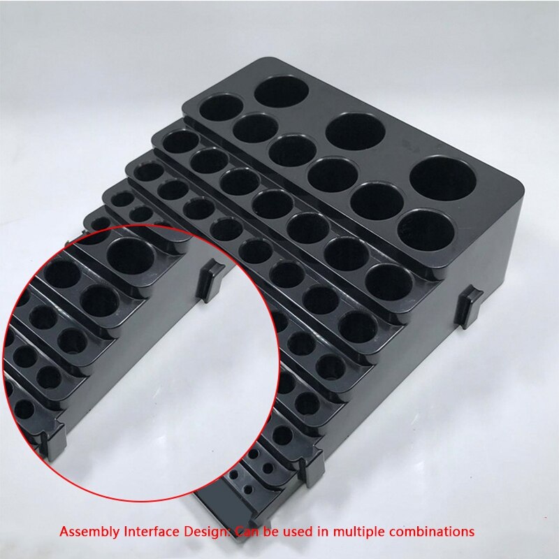 GTBL Drill Bit Storage Box Milling Cutter Saving Space Drill Finishing Holder Organizer Case Box for Home DIY Woodworking Use